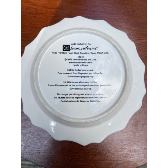 Set Of 3 Home Interiors Decorative Bird Plates With Scalloped Edges & Colorful - Picture 5 of 6